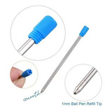 Kit 4 Cargas Refil Caneta Swarovski Azul