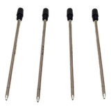 Kit 4 Cargas Refil Mini Metal Nk P Swarovski outras Preta