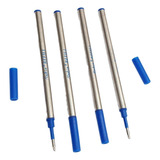 Kit 4 Cargas Refil Roller Ball Padrão Azul 0 5 N118 Nukin
