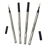 Kit 4 Cargas Refil Roller Ball Padrão Preto 0 5 N118 Nukin