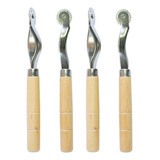 Kit 4 Carretilhas Ferramenta Marcador Costura Modelagem 2mm