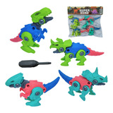 Kit 4 Carrinho Didático Trator Brinquedo Monta E Desmonta