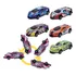 Kit 4 Carrinhos Cambalhota Crazy Cars Salto Bate E Pula 360°