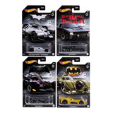 Kit 4 Carrinhos Temáticos Batman Batmobile