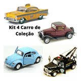 Kit 4 Carro De Coleção Réplica Ferro Bel Air Corvette Cor Sortido