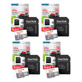 Kit 4 Cartão Memória 16gb Micro Sd Ultra 80mbs Sandisk Nfe