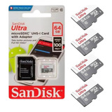 Kit 4 Cartão Memoria 64gb Sandisk