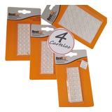 Kit 4 Cartelas Adesivo Protetor Anti Impacto Paredes Lisas