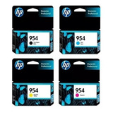 Kit 4 Cartuchos Originais 954 Preto E Color 7720 7740 8210