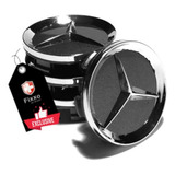 Kit 4 Center Cap 55mm Calotinha Mercedes Grafite