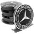 Kit 4 Center Cap Calotinha 75mmx70mm Mercedes Benz Amg Preto