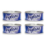 Kit 4 Cera Pasta Ingleza Incolor Carnaúba 400g Piso Móveis