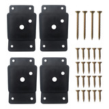 Kit 4 Chapas Nylon Inclinada Para Montagem Parafusos