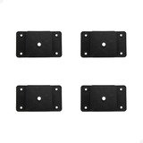 Kit 4 Chapinhas Retas Com Parafusos Para Montagem Dos Pés