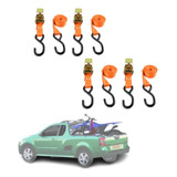 Kit 4 Cinta Para Amarração De Carga Com Catraca 800kg Moto