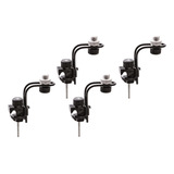 Kit 4 Clamp Suporte Microfone Microfonar Bateria Percussão