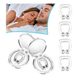Kit 4 Clipe Nasal Antironco Magnético Silicone Durma Bem