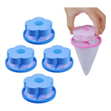 Kit 4 Coletores Flutuantes P Lavadoura Tira Pelos E Fiapos