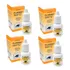 Kit 4 Colirios Fludiag Fluoresceina Sodica 1  3 Ml Solução