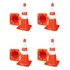 Kit 4 Cone Trânsito Nbr 15071 Flexível Laranja 75cm Norma