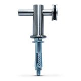 Kit 4 Conector Aço Inox 304 Vidro Alvenaria