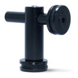 Kit 4 Conector Aço Inox Vidro Vidro 90 Preto Fosco