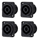 Kit 4 Conector Speakon