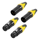 Kit 4 Conectores Xlr