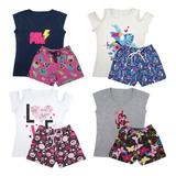 Kit 4 Conjunto Menina