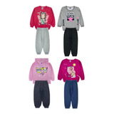 Kit 4 Conjunto Moletom Menina Infantil