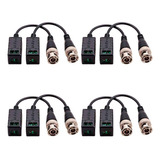 Kit 4 Conversor Balun Passivo 4k Ultra Hd Intelbras Vb 501 P