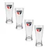 Kit 4 Copo Lager Resistente 300 Ml Sao Paulo Imediato Cor Transparente São Paulo