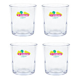 Kit 4 Copos Sanremo Celebrar 200 Ml Poliestireno P Drinks