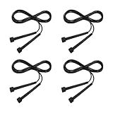 Kit 4 Cordas De Pular Muvin Basics Tamanho Ajustável Em PVC   Corda De Saltos Com Velocidade Para Treino Funcional   Exercícios   Cross Training   Academia   3 15 Metros  Preto 