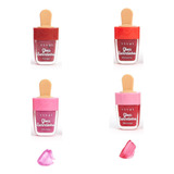 Kit 4 Cores Gloss Labial Sorvetinho Brilho C Glitter Vivai
