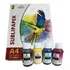 Kit 4 Cores Tinta Sublimática + 100 Folhas Papel A4 Live Tinta Preto