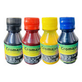 Kit 4 Cores Tinta Sublimatica Cromajet Pqf 100ml Fremplast