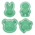 Kit 4 Cortador Marcador Shrek Pântano Filme Cookie Americana