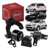 Kit 4 Coxim Motor E Cambio Mitsubishi Asx Lancer Outlander
