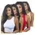 Kit 4 Cropped  Blusa Alcinha Regata Suplex Básica Nadador