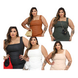 Kit 4 Cropped Couro