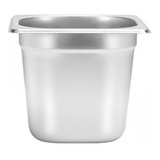 Kit 4 Cuba Gastronomica Inox Gn 1 6x150mm 176x162mm Brasinox