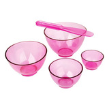 Kit 4 Cubetas De Silicone 1 Espátula Estética Escolha A Cor