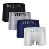Kit 4 Cueca Box Boxer Adulto Microfibra Premium