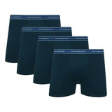 Kit 4 Cuecas Box Lupo Original Masculina Boxer Algodão