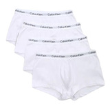 Kit 4 Cuecas Calvin Klein Low Rise Trunk Cotton Branco Combo