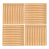 Kit 4 Decks De Madeira Piso Modular 30x30 Cm Piscina Jardim