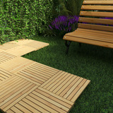 Kit 4 Decks Madeira Pinus Tratado Modular 50x50cm