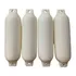 Kit 4 Defensa Náutica Branca F3 23 X 75cm  Lancha  Veleiro
