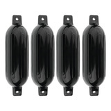 Kit 4 Defensa Náutica G2 12 X 41 Preta Castro Lancha Barco